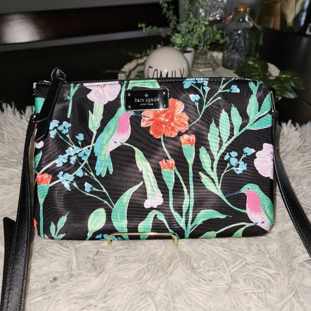 Kate Spade Wilson Road Floral Hummingbird Crossbody
